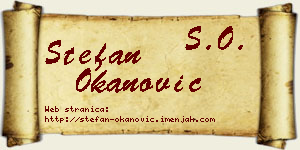 Stefan Okanović vizit kartica
